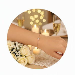 Ethnic Sterling Silver Gold Plated Fatima Hamsa Hand Zircon Charm Bracelet <b>Wristlet</b> for Wedding Party Gift Jewelry - Product Image 3
