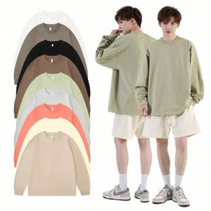 Blank Long <b>Sleeve</b> Crew Neck Long <b>Sleeve</b> Custom Sublimation Print Logo Heavyweight Cotton Men's Long <b>Sleeve</b> Sweatshirt - Product Image 1