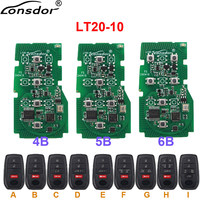 Llave Inteligente Universal Lonsdor LT20-10 con Carcasa, Chip 8A+4D para T-oyota Lexus Board 3041, Compatible con K518 Pro, K518ISE y KH100+
