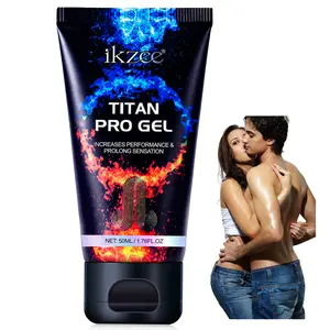 Ikzee Originele Titan Pro Gel Groothandelsprijs Private Label Penis Vergroting Massage Crème Titan Gel Voor Mannen