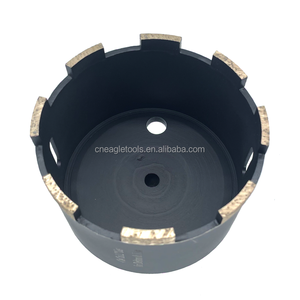 High Efficiency 100mm Crown Segment Diamond Hole <strong>Saw</strong> Continuous Rim Diamond Core Drill Bit Drilling for Dekton <strong>Concrete</strong> Marble - Product Image 2