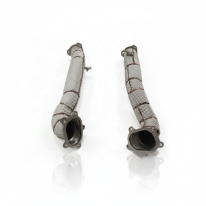 ING Downpipe en acier inoxydable thermosoudé pour <span class=keywords><strong>Audi</strong></span> <span class=keywords><strong>S6</strong></span>/S7/RS6/RS7 C7 – Pièces d'échappement haute performance à flux élevé – Vente en gros - Product Image 1