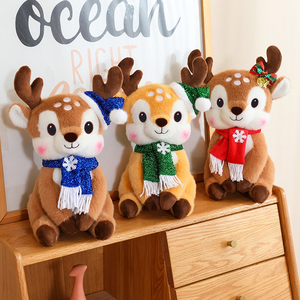 OEM OCM personalizado Navidad Reno mascota peluches Hug Me Reno lindo Navidad Reno en forma de peluche Animal de peluche de juguete - Product Image 2