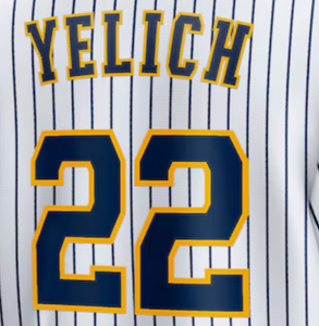 قميص بيسبول جديد مخيط رخيص الثمن Milwaukee #22 Christian Yeliche #11 Courio - Product Image 4