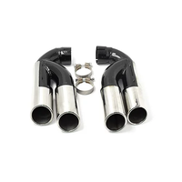 Pour Touareg V6 V8 W12 2004-2018, embouts d'échappement quadruples ronds, silencieux, tuyau d'échappement en acier inoxydable 304, nouveau style carré rond