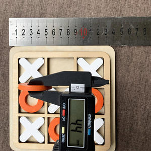 Premium Wood Tic <strong>Tac</strong> Toe Set Board Game Classic Family Table Game for Adults Children XOXO Travel Chess Board Family Gift Idea - Product Image 6