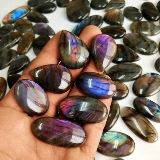 Piedras Preciosas de Labradorita Natural en Cabujón Suelto, Efecto de Cambio de Color, Mezcla de Formas (Corte Pera, Ovalado, Redondo, Marquesa) para la Fabricación de Joyas - Product Image 5