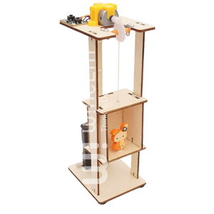 Kit de Modélisation d'Ascenseur Électrique en Bois Wincent DIY, Jouet Éducatif Scientifique Mécanique STEM, Cadeau pour Enfants - Product Image 2