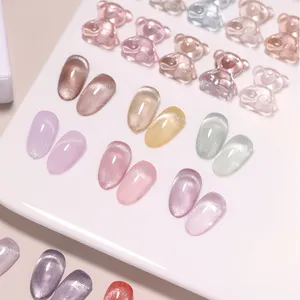 Échantillon gratuit Vendeeni Fabricants de vernis à ongles en gel Couleurs magnétiques magiques UV 9D 3D 5D Cat Eye Gel Polish Set avec étiquette OEM