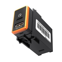 Prise de voiture 2-Port Quick Charging Fast Car Charger PD + QC3.0 Type-C Socket Car USB Fast Charging ForNissan for iPhone Huawei