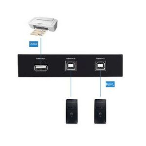 MT-1A2B-CF USB Printer <strong>Switch</strong> 2 Ports 2 <strong>in</strong> 1 Out 2 <strong>Computers</strong> Share 1 Printer - Product Image 3
