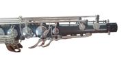 Eastern Music Imperium Professional Polished Silver and Dark Grey Bb Tenor Saxophone with Rust Resistant Finish