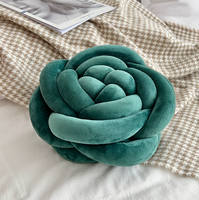 Coussin décoratif en peluche en forme de rose, coussin à nœuds, coussin moelleux, 28x28cm, pour la décoration de la maison, du salon, de la chambre à coucher
