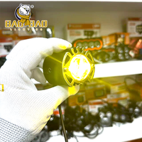 Feux antibrouillard mini LED BAOBAO Red Devil Eyes, blanc et jaune, double couleur, pour moto, en aluminium, G15 G16 G17