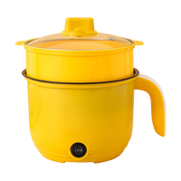 Marmite Électrique Multifonctionnelle Mini en Acier Inoxydable 1,5 L avec Contrôle de Température pour la Maison et les Dortoirs Étudiants