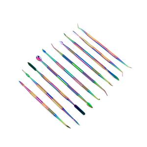 Set di strumenti per intaglio in gesso da laboratorio dentale arcobaleno in titanio scultura coltello - Product Image 6