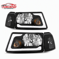 Feux de jour à LED pour Ford Ranger Pickup 2001-2011 |   Ensemble de phares de projecteur avec feux de jour et clignotants améliorés