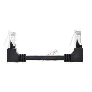 Câble <span class=keywords><strong>Ethernet</strong></span> RJ45 à paires torsadées, coudé à 90 degrés, cordon de raccordement LAN, OEM - Product Image 6