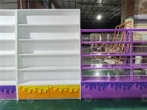 Tùy Chỉnh Kẹo Cửa Hàng Đồ Nội Thất Trang Trí bespoke Kẹo Cửa Hàng Thiết Kế Nội Thất Đầy Màu Sắc Kẹo Hiển Thị Giá - Product Image 3