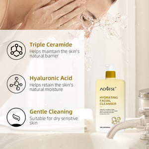 Limpiador <span class=keywords><strong>Facial</strong></span> Hidratante al por Mayor, Elimina el Maquillaje, Limpiador <span class=keywords><strong>Facial</strong></span> Suave para Mujeres con Logotipo - Product Image 5