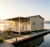 Maison conteneur extensible pratique de 40 pieds pour hébergement de vacances en forêt