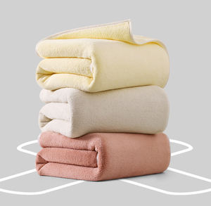 Toallas Faciales Absorbentes Sin Pelusa de Terciopelo Coral Liso, Toalla Facial de Color Sólido para Parejas - Product Image 6