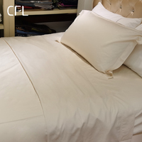 Ensemble de draps double en coton de haute qualité de style moderne 300TC literie d'hôtel 5 étoiles 4 pièces pour la maison hôpital housse de couette incluse