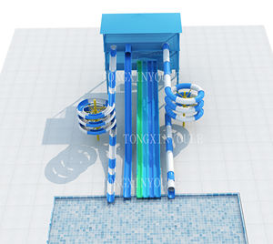 Grande piscine aquatique, grande piscine extérieure résidentielle en fibre de verre, <span class=keywords><strong>toboggan</strong></span> aquatique en <span class=keywords><strong>spirale</strong></span> <span class=keywords><strong>fermé</strong></span> à vendre - Product Image 3