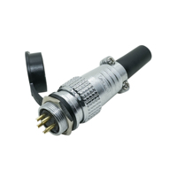 Adaptateur PLS20 Prise Femelle Fiche Mâle 3 4 5 7 8 9 10 12 14 Broches Type Carré Circulaire Connecteur de Docking Prise Aviation