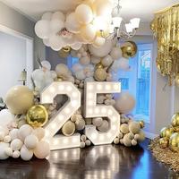 Lettres de chapiteau géantes Personnalisées Led Light Up Giant Number 4Ft Marquee Letters For Wedding Backdrop Decoration