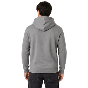 Sweat à capuche en molleton de coton premium personnalisé, effet délavé, coupe ample, fermeture éclair, pour homme, style décontracté, veste à capuche en tissu éponge - Product Image 2