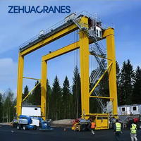 Nouvelle Grue Portique Conteneurisée RTG 2026 avec Pneus en Caoutchouc 40.5T 50T, Générateur Diesel VFD Complet, Moteur AC PLC, CE FEM