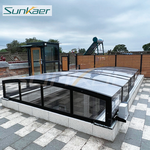 Toit en polycarbonate de toit solide et stable pour patio enceinte de toit toit rétractable toit véranda pc couvertures de terrasse - Product Image 5