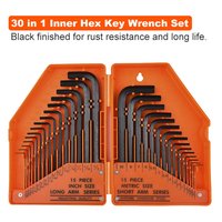 Kunci Pas Hex Dalam 30 Dalam 1 Set Kunci Torx Hex Allen Set SAE Alat Manual Presisi untuk Perbaikan Mobil Kunci Pas Kunci Pas Peralatan Tangan