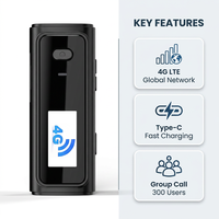 KENEARD KE-06 Mini Talkie-walkie POC 4G à clipser, portée mondiale, radio bidirectionnelle LTE WCDMA OLED Type-C, sécurité, hôtellerie, logistique, 2W