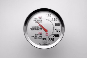 Thermomètre de cuisson bimétallique à lecture instantanée, compatible lave-vaisselle, avec cadran, pour viande et four, jauge de température - Product Image 3