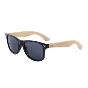 Lunettes de soleil classiques transfrontalières à monture ovale en bois de bambou, protection UV400, unisexe, verres PC, protection solaire, style voyage - Product Image 5