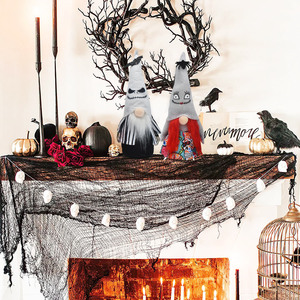 Gnomes en peluche <span class=keywords><strong>nain</strong></span> sans visage <span class=keywords><strong>Jack</strong></span> Sally en coton PP fait à la main ornements pour la décoration d'Halloween - Product Image 2