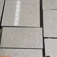 Dalles de sol en granit blanc moderne poli, pierre naturelle personnalisée pour jardin, traitement de pierre naturelle