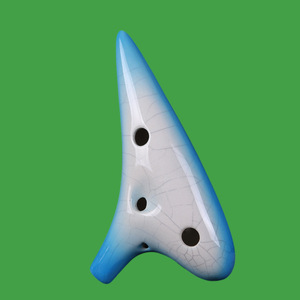 Ocarina en céramique Alto C à 12 trous, instrument à vent portable pour l'enseignement des étudiants et comme cadeau musical - Product Image 6