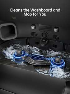 DREAME X50 Ultra Kompletter Roboter-Staubsauger mit Kettenantrieb 25KPa Selbstreinigend Automatisch LDS VSLAM APP Nass-/Trockenwischen EU HEPA - Product Image 6