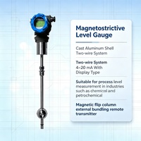 DONGRUN Top Mount Chemical Storage Tank RS485 4-20mA HART SS316L IP68 Waterproof Magnetostrictive Liquid Level Transmitter