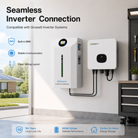 Batería de Almacenamiento Solar Dividida de 10.24kWh, Compatible con Comunicación CAN, Híbrida, Paquete de Baterías LiFePO4 de 51.2V 200Ah para Inversor Growatt