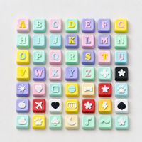 Keycap Cetak 3D DIY Huruf Nama Kustom PLA Keycap Fidget Clicker Tombol Mekanik Liontin Mainan Pereda Stres Gantungan Kunci Hadiah