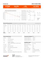 Panneau solaire monocristallin AIKO Solar Comet 3N72 AIKO-A-MDE72Mw 690W de marque Tier 1