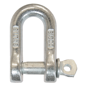 Manille droite avec œillet circulaire forgé, type large, zinguée, certifiée CE, accessoires de levage - Product Image 2