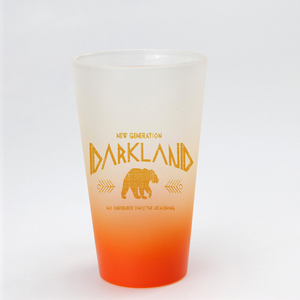 Topjlh - Vasos <span class=keywords><strong>de</strong></span> Vidrio Sublimables <span class=keywords><strong>de</strong></span> 17 oz con Degradado <span class=keywords><strong>de</strong></span> Color, Fáciles <span class=keywords><strong>de</strong></span> Prensar, <span class=keywords><strong>Tazas</strong></span> Cónicas <span class=keywords><strong>para</strong></span> Regalos Navideños, Uso Personalizado - Product Image 2
