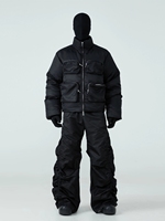 Veste matelassée en toile personnalisée demi-col zippé manches longues debout style décontracté de rue coupe normale manteau d'hiver de courte longueur