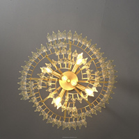 Lustre en cristal de verre pour salon, décoration d'hôtel, luminaire suspendu de luxe pour la maison. Luxe moderne