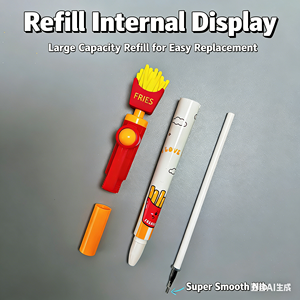 Bút gel xoay hình nhân vật hoạt hình dễ thương, kim loại 0.5mm, giảm stress, dành cho học sinh, có thể in ấn - Product Image 5